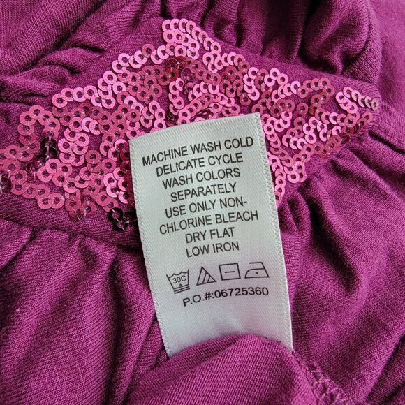 Woman Within 2Fer Top Plus Size 22/24 Long Sleeve Pullover Sequins *FLAW* - Picture 6 of 6